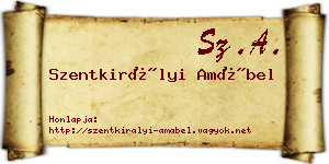 Szentkirályi Amábel névjegykártya